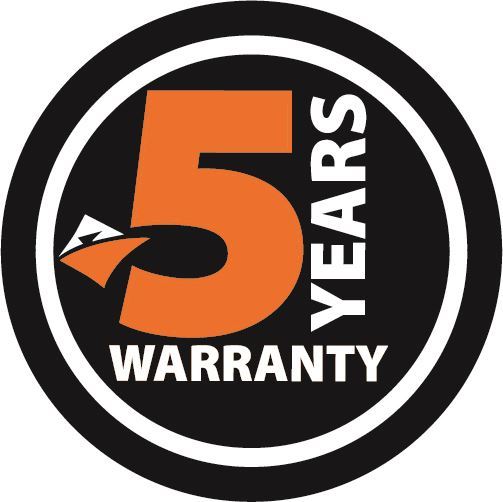 5 years warranty