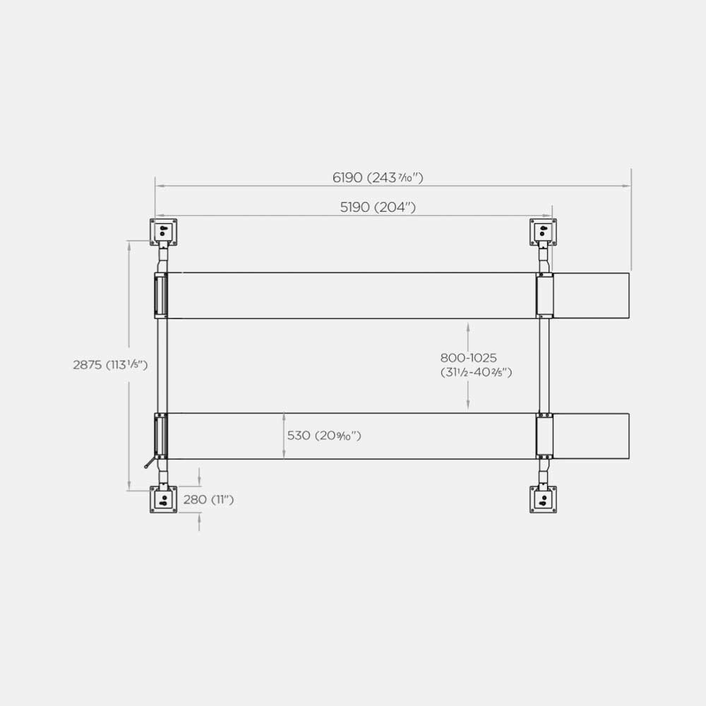 SUPALIGN 4 POST WHEEL ALIGNMENT  LIFT 5000KG