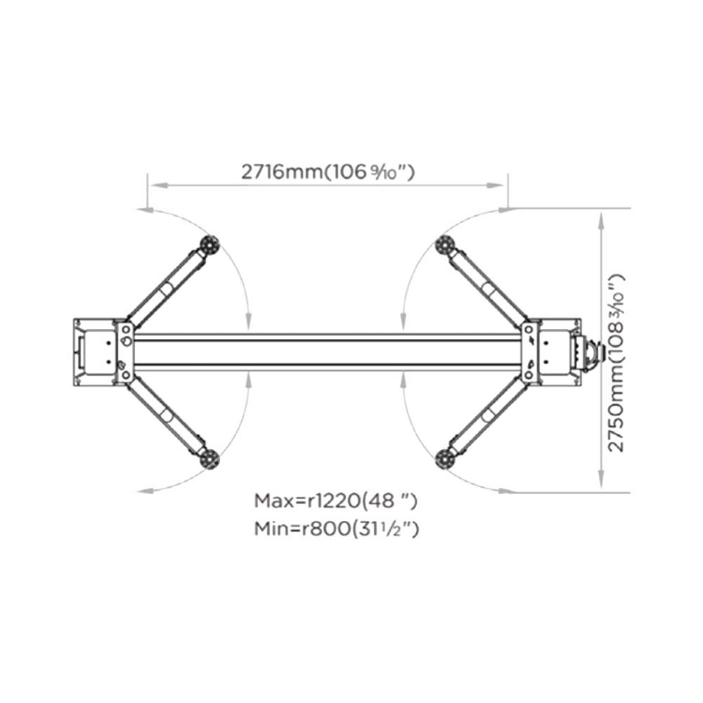 SUPALIGN 2 POST BASE PLATE  LIFT 4000KG