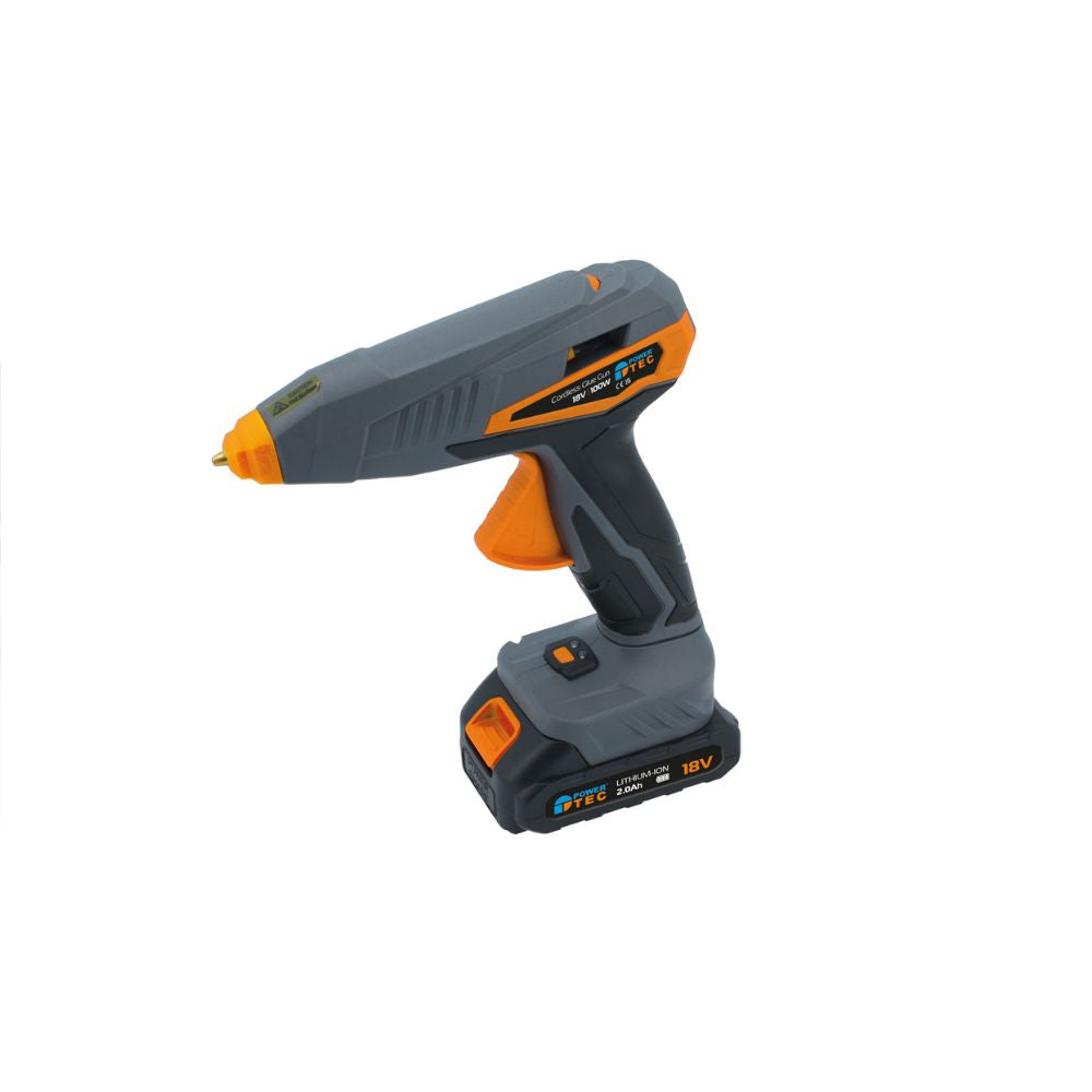 POWER-TEC 92663 CORDLESS GLUE GUN 18V