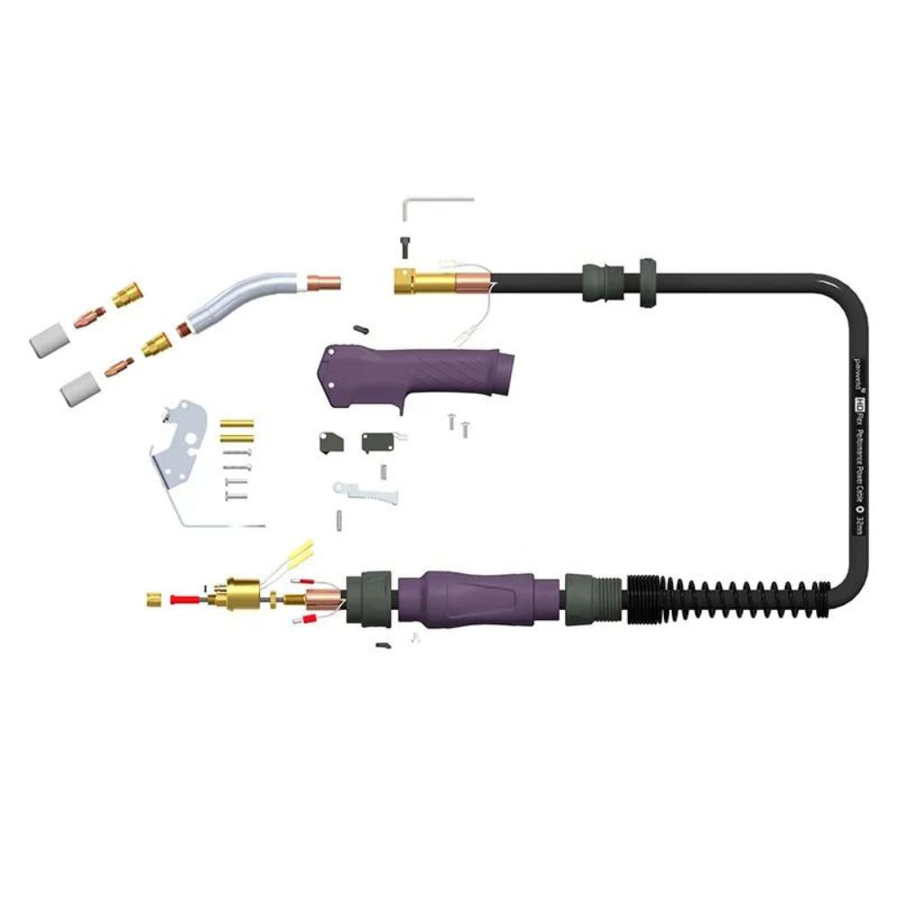 PARWELD PRO-FC 350A MIG TORCH parts breakdown