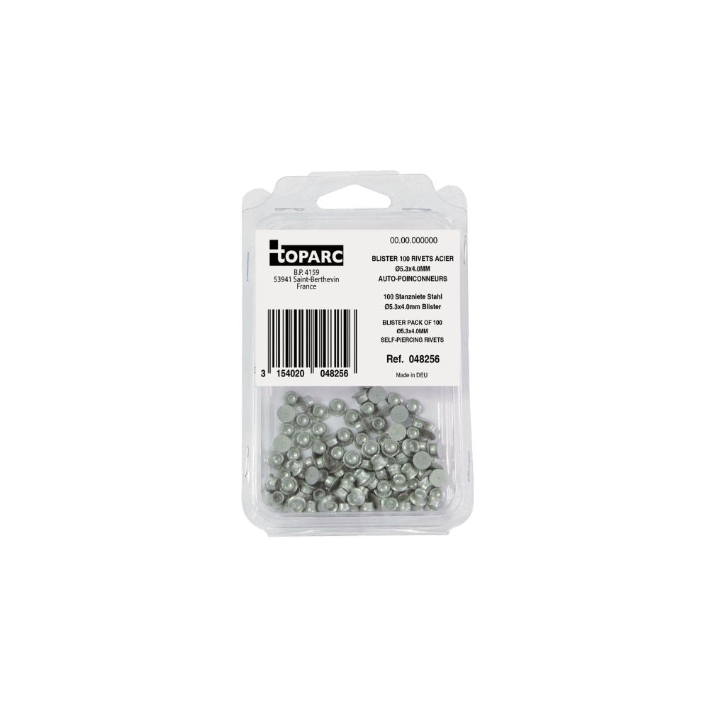 Blister Pack Of SPR Rivets Steel / ACIER Ø5.3X5.0MM