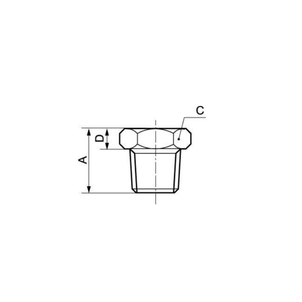 PREVOST TAPERED MALE/PARALLEL FEMALE REDUCER- A4