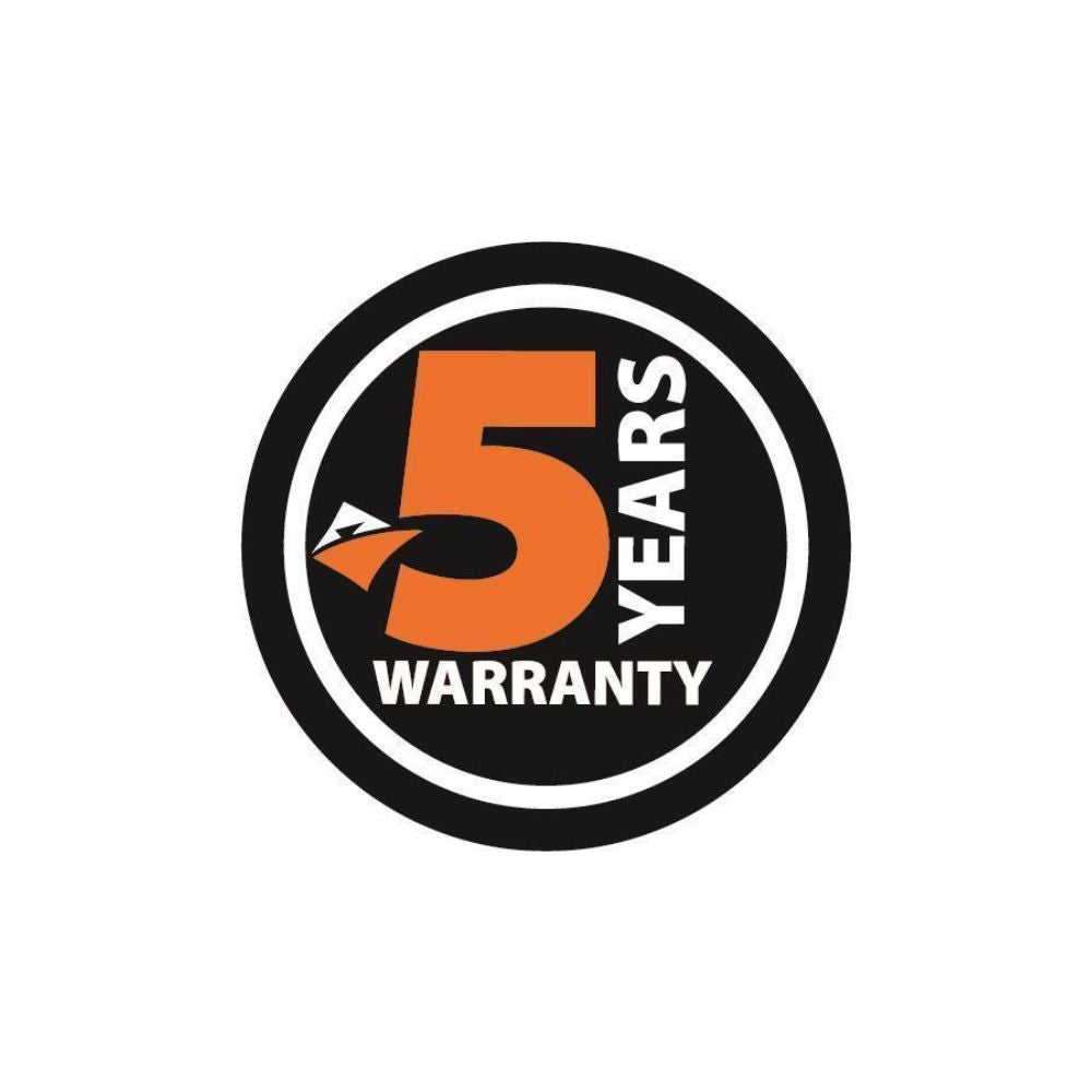 5 years warranty