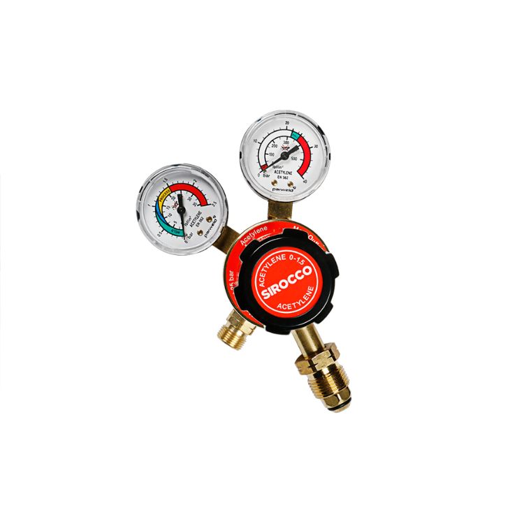 SIROCCO ACETYLENE REGULATOR TWO GAUGE