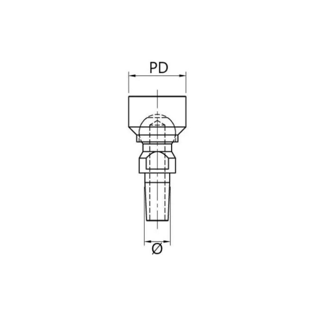 Spot welding water cooled swivel electrode