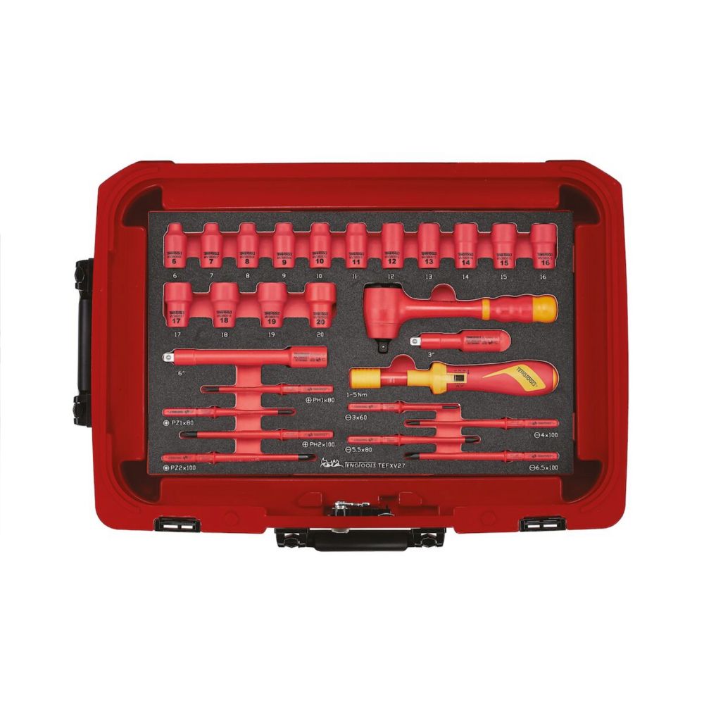 Teng  TEFXV27 1000V Insulated Socket Set