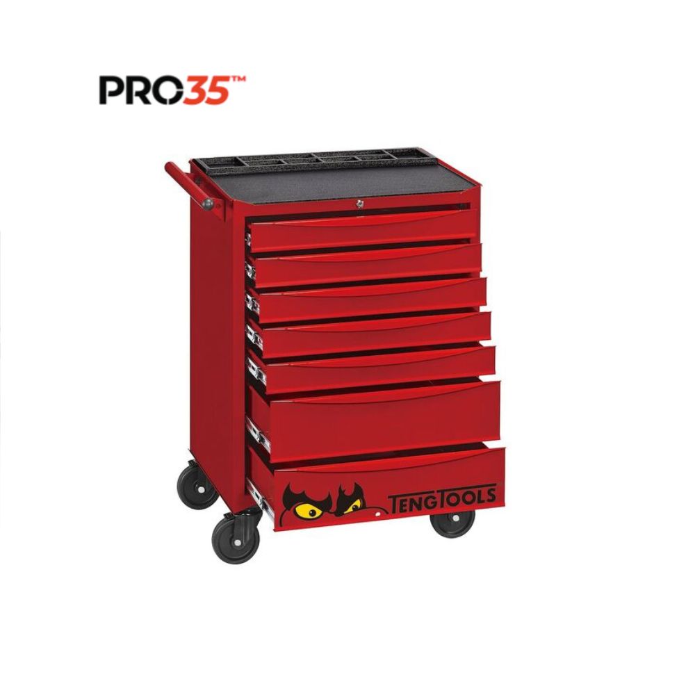 TENG TOOLS 26&quot; CLASSIC CABINET 7 DRAWERS-RED