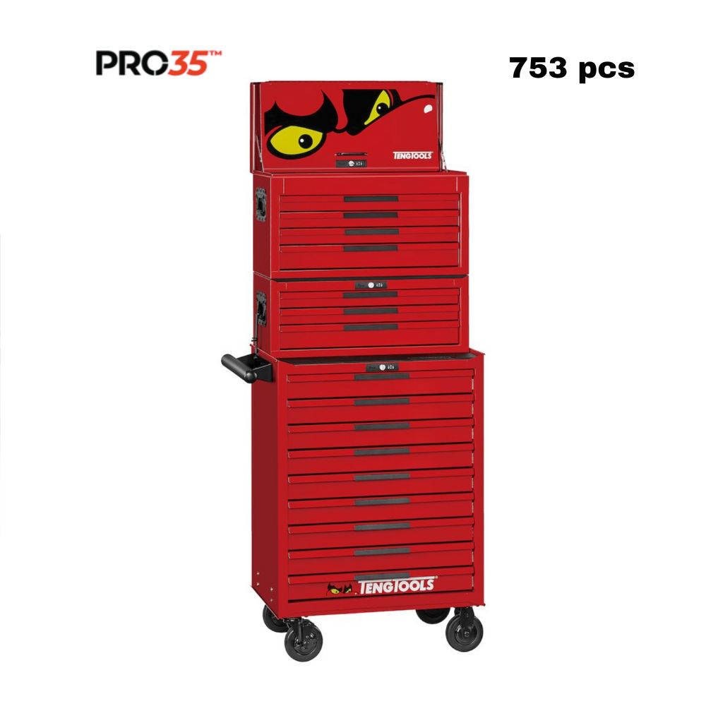 TENG 26&quot; PRO35™ STACK TOOL KIT 753 PIECES-RED
