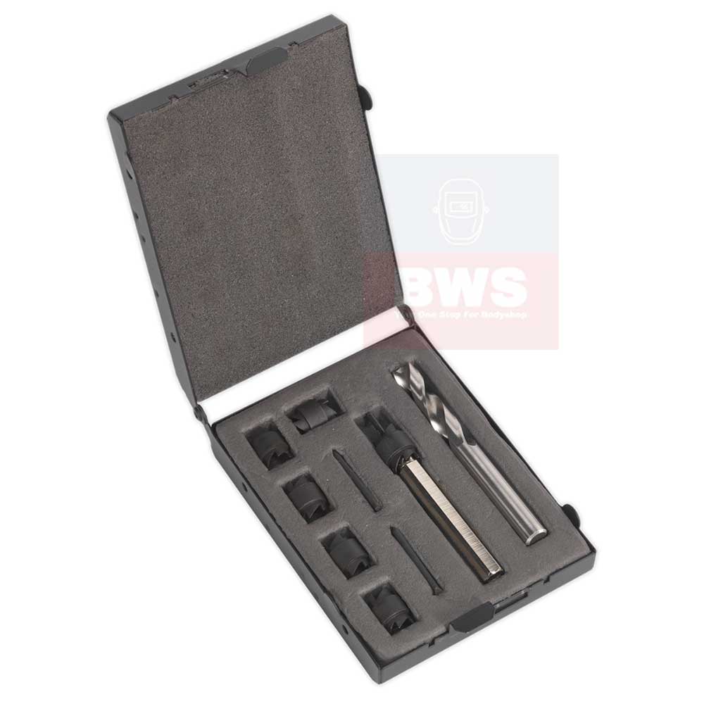 sealed Spot Weld Cutter & Drill Bit Set 9pc Ø10mm