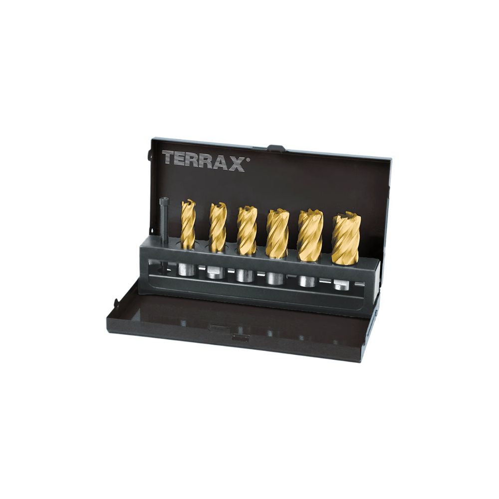 TERRAX CORE DRILL/ANNULAR CUTTER HSS SET TiN coated