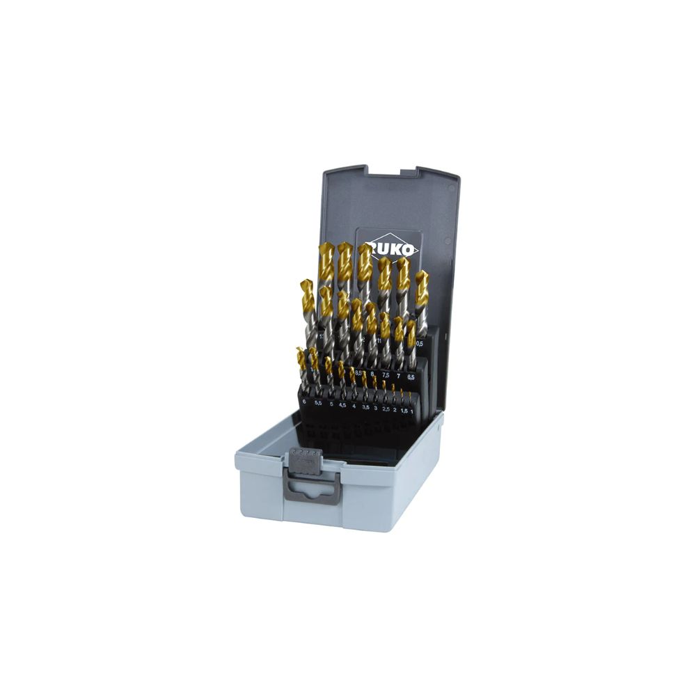 RUKO HSS-TIN TWIST DRILL SET Parweld