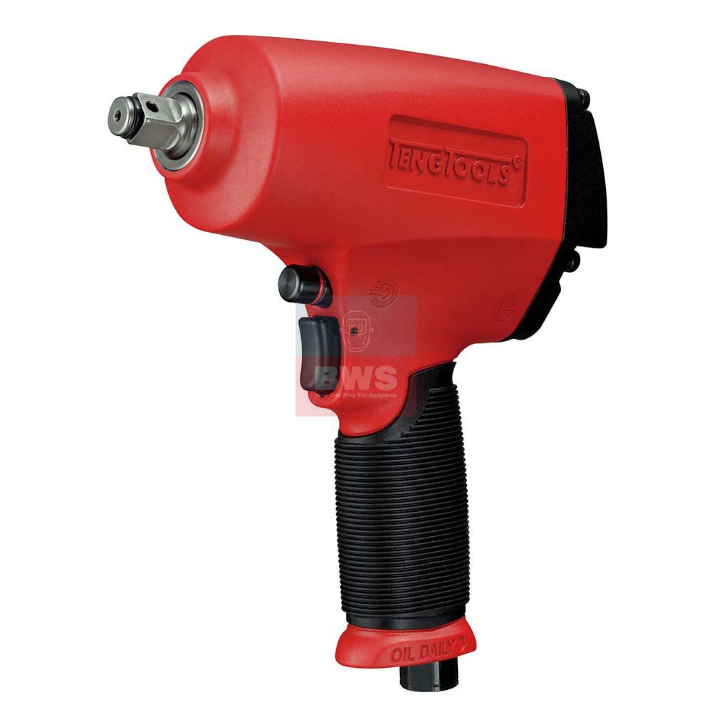 Teng Tools 1/2 Inch Square Drive Reversible High Torque Aluminum Air Impact Wrench Gun - ARWM12