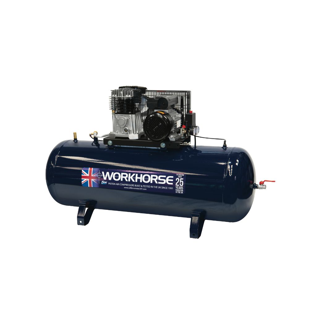 Workhorse Belt Drive 3HP 200Ltr 230V