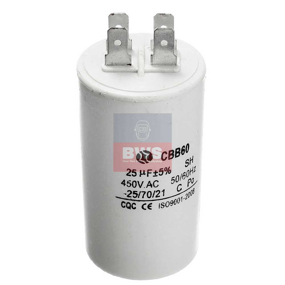 Generator Capacitor Long Life White CBB60